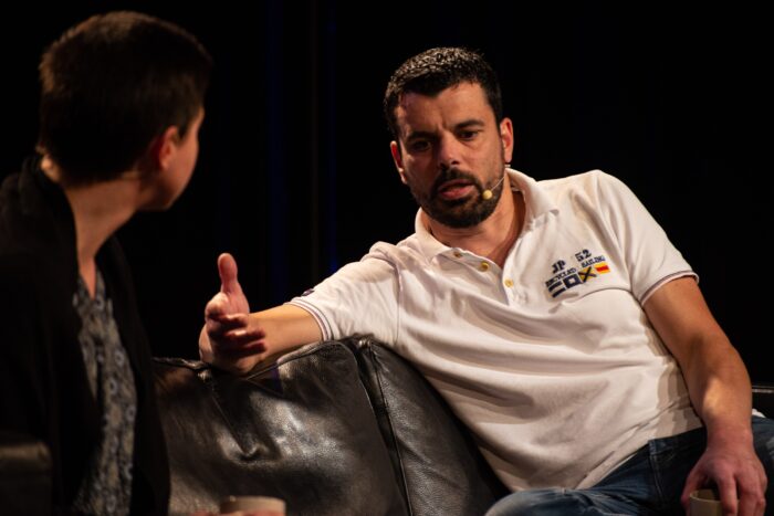 Player explaining to another